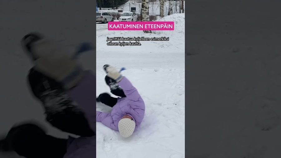 Ootko sä liukastellut tänä talvena? ❄️😱 #ylemix #uutiset #talvi #shorts #shortsvideo