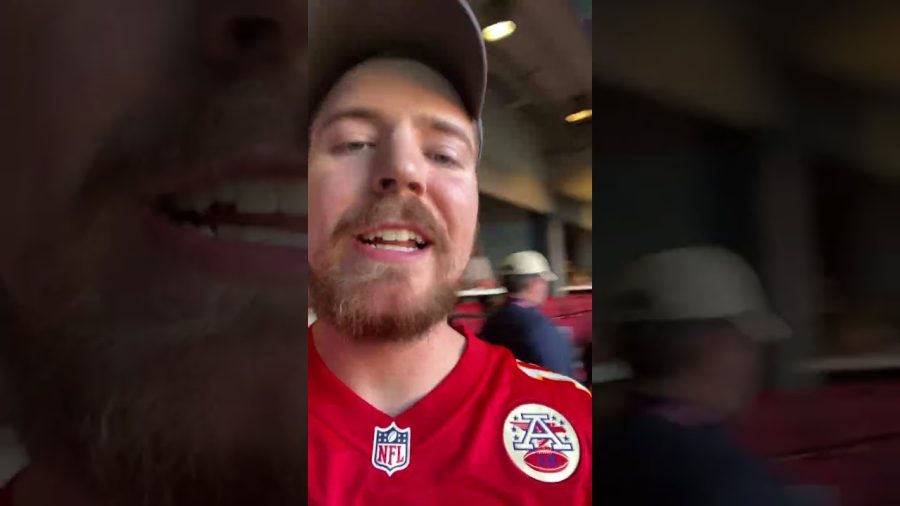 MrBeast is at the Super Bowl #shorts #superbowl